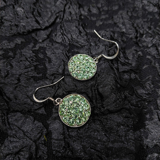 Light Green Crystal Stones Earrings