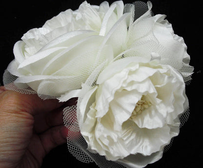 Ivory Peony Silk Flower