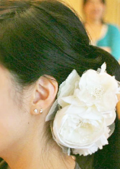 Ivory Peony Silk Flower